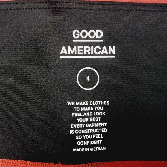 Good American Ombre Fade Animal Print Leggings Raw Hem Athleisure Leggings P6218 - Picture 5 of 9